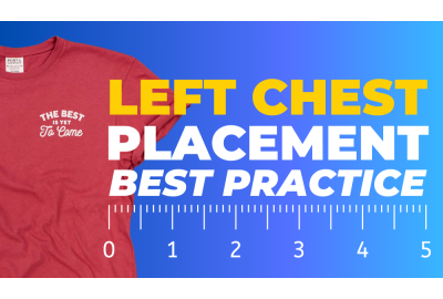A Heat Printing guide to Left Chest Tshirt Placement