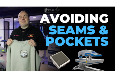 How to heat print garments with pockets & seams - 2 Minute Tuesday episode