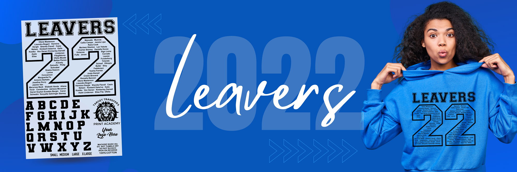 Leavers 2022 Custom Heat Transfers