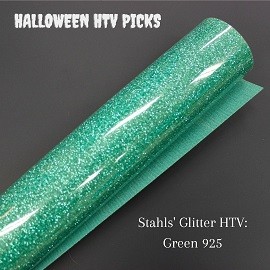 Green Glitter Halloween HTV