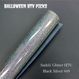 Silver Glitter Halloween HTV