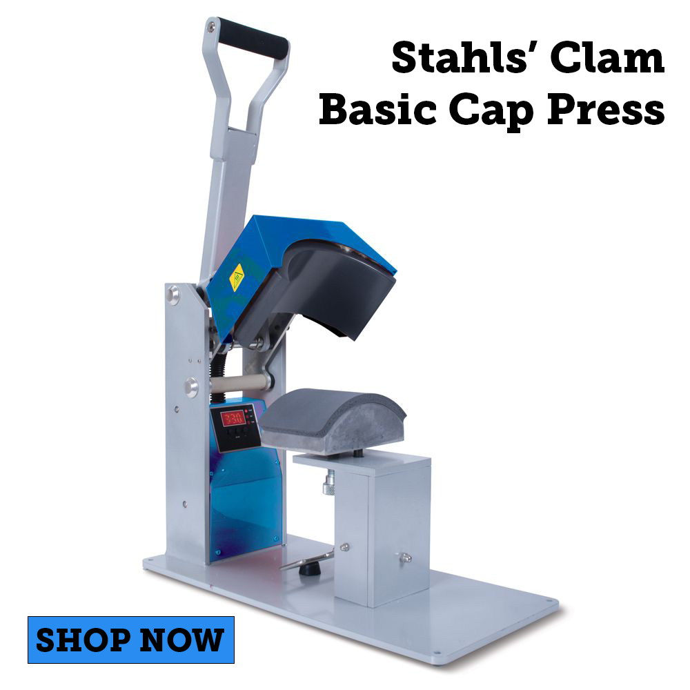 stahls' clam basic cap heat press
