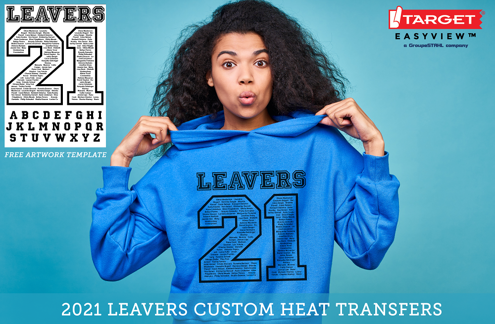 Leavers 2021 template easy view custom heat transfers